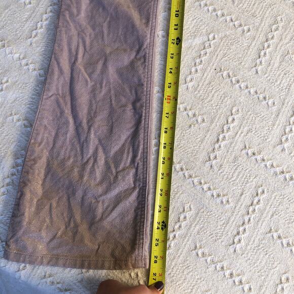 GAP Kids Twill Flare Leg Pants Lavender Sparkles 12 Slim 100% Cotton Y2K Style - Picture 11 of 12
